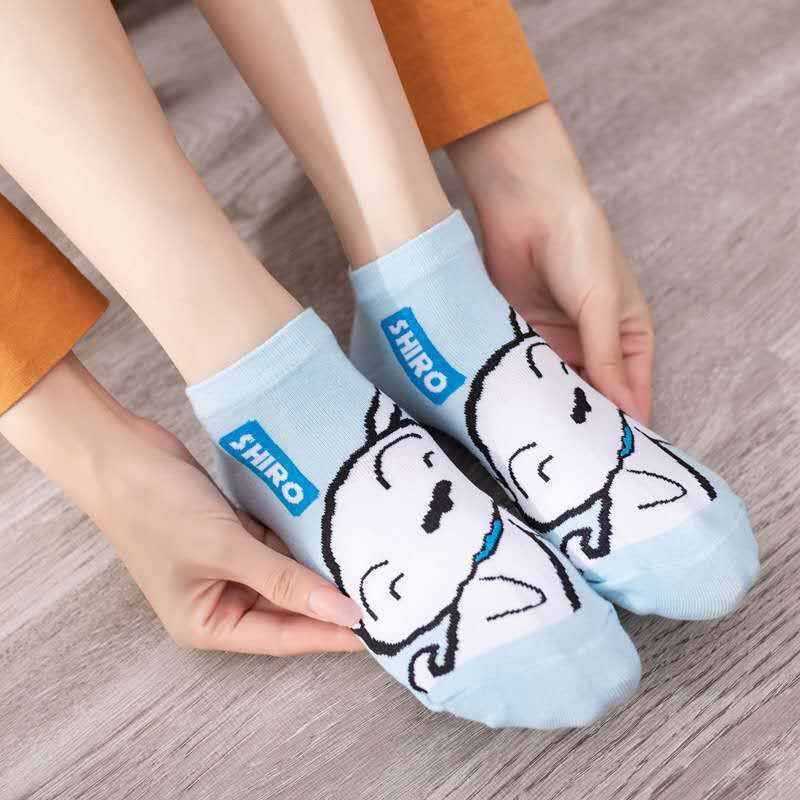 Tất ngắn cổ hoạt hình Shin Chan