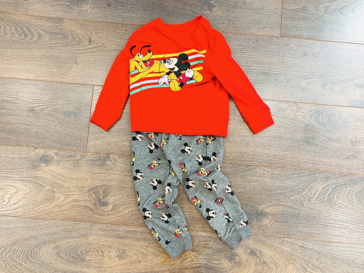 Bộ nỉ da cá Mickey cho bé trai xuất dư xịn size 1-4T