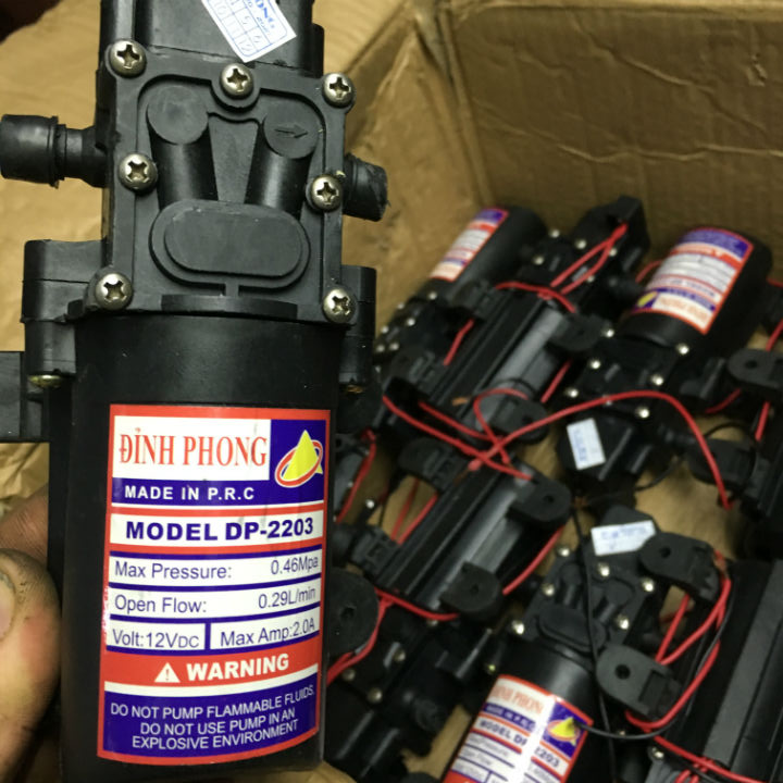 Máy bơm 12v tăng áp tự động ngắt