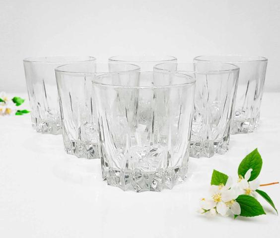 [HCM]Bộ ly thủy tinh Ai Cập cỡ lùn 195ml (6 cái)