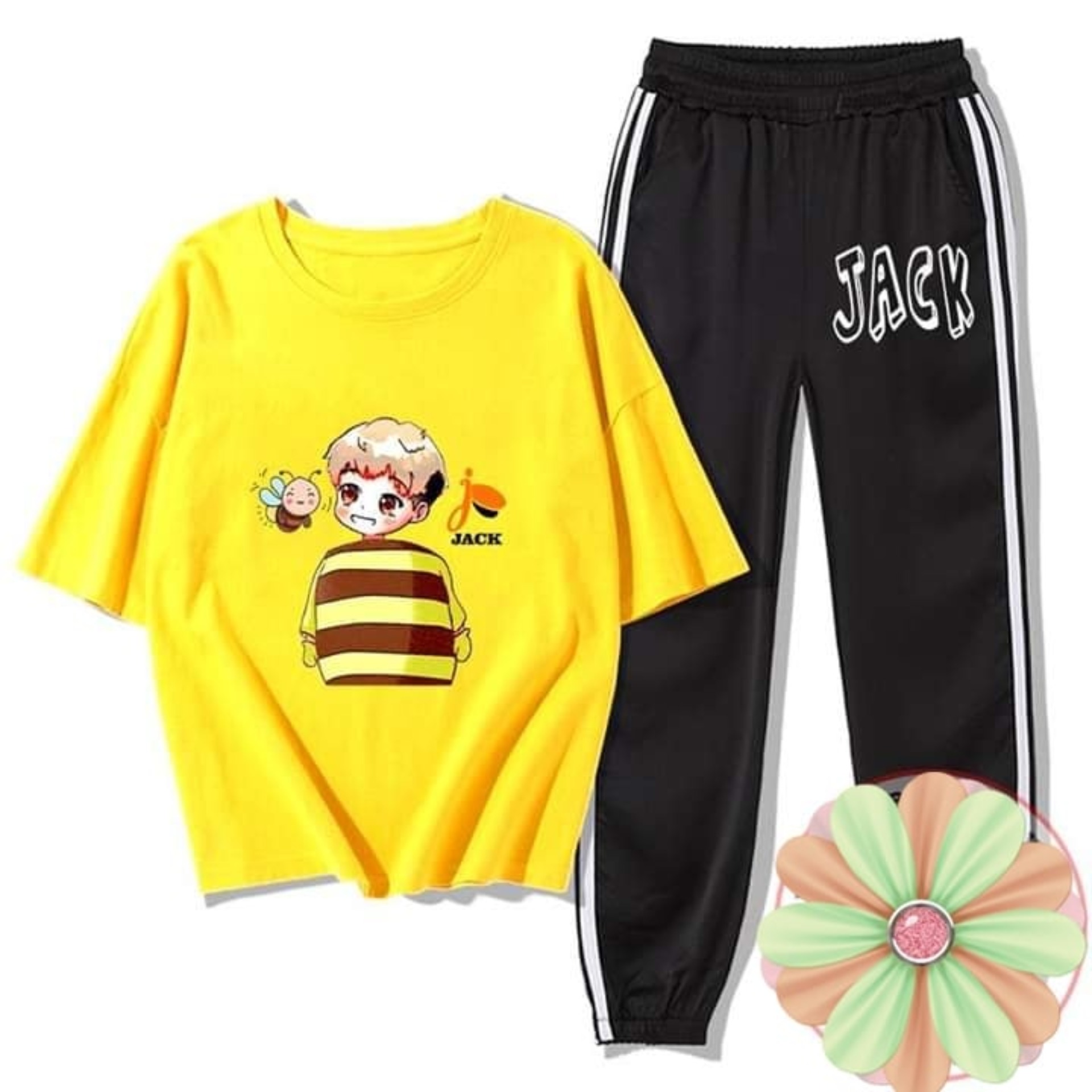 Quần Áo Jack Đóm , Áo Phông Jack Màu Vàng Có Đủ Size In Theo Yêu Cầu