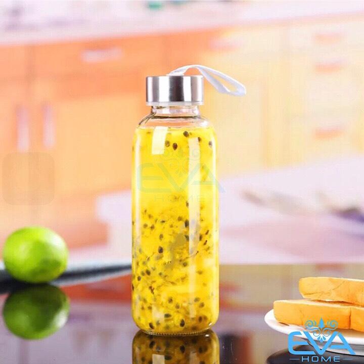 [HCM]Bình Đựng Nước Thủy Tinh Có Dây Xách 300 Ml