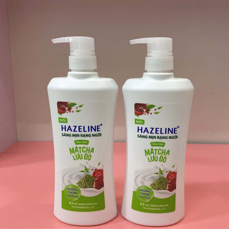[HCM]Sữa Tắm Dưỡng Sáng Da Hazeline Matcha Lựu Đỏ (700g)