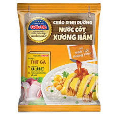 COMBO 10 GÓI CHÁO GẤU ĐỎ DIMH DƯỠNG THỊT BẰM/GÀ