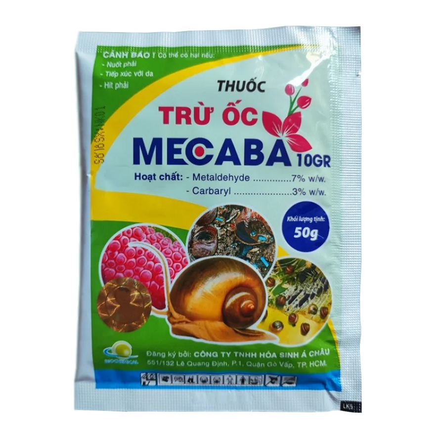 Thuốc trừ ốc mecaba 10gr - bả mồi diệt ốc