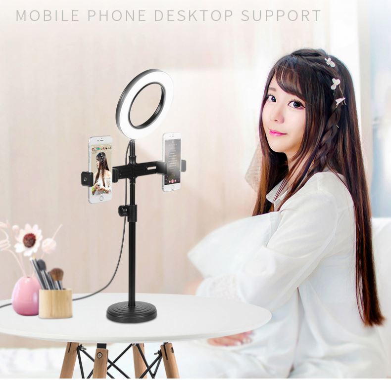 [HCM][ COMBO SIÊU HẠNG ] Trọn Bộ Đèn Live Stream 4in1 Đèn Hỗ Trợ Bán Hàng Đa Năng Để Bàn Có Chân Đỡ Micro Live Strream Hai Điện Thoại-3 Chế Độ Ánh Sáng Độc Quyền. Bộ Kẹp 4in1 Tích Hợp Đèn Led Livesstream Mọi Lúc Mọi Nơi-Nhỏ Gọn.