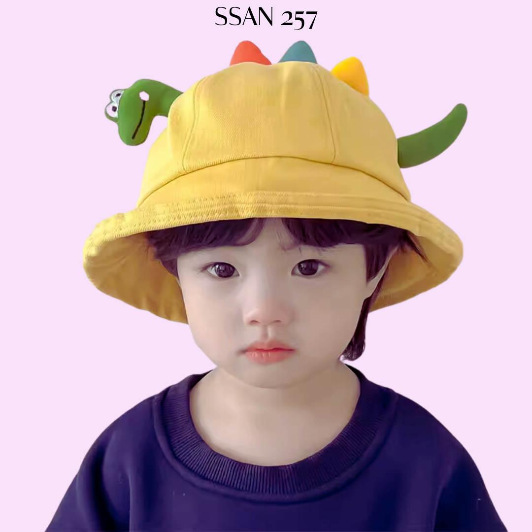 Mũ bucket KHỦNG LONG TRƠN cho bé trai bé gái từ 4 đến 8 tuổi
