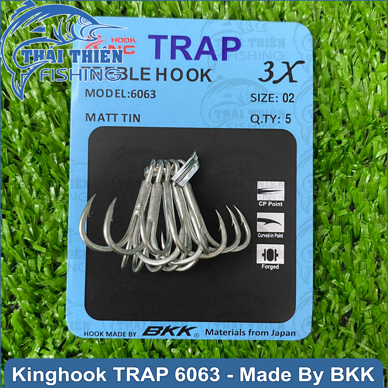 Lưỡi Câu Ba Tiêu King Hook TRAP 6063 Độ Cứng 3X Made By BKK