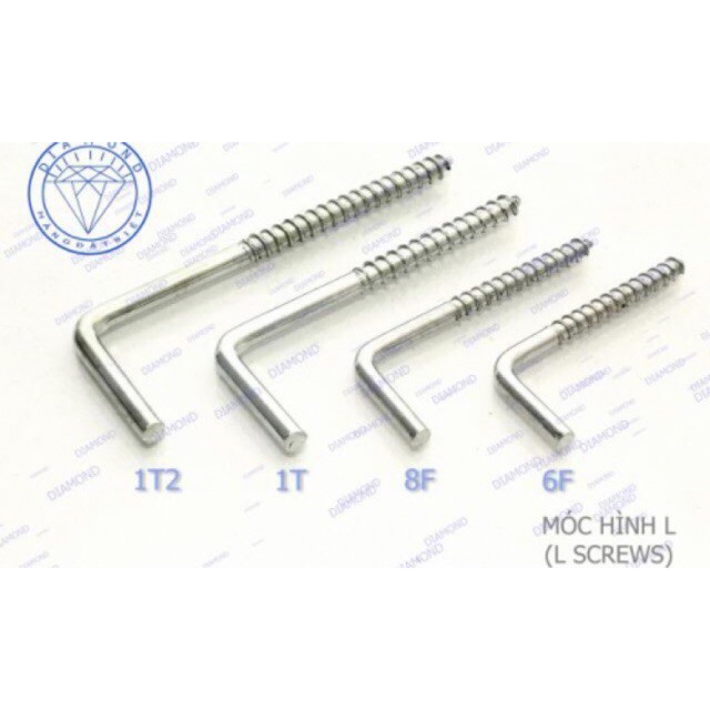 10 móc màn chữ l đủ kích cỡ