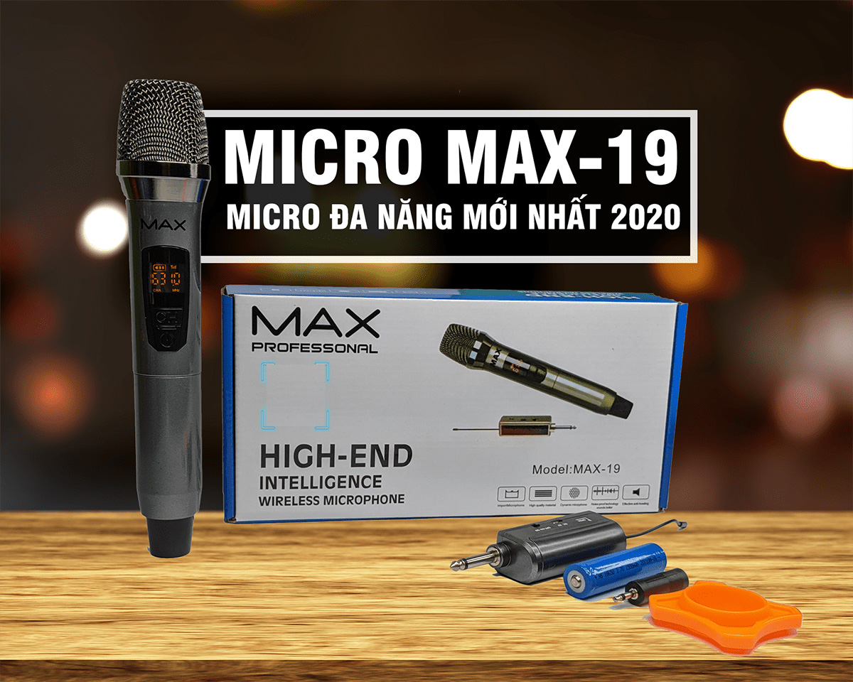 [HCM](Xả Kho) Micro Không Dây Karaoke Micro Karaoke Max19 Cho Loa Karaoke Xách Tay Loa Kẹo Kéo Di Động Loa bluetooth amply Hát karaoke Tại Nhà Micro Max19 Có Thiết Kế Khá Vừa Tay Cầm Thoải Mái Âm Thanh Trung Thực Và Rất Dễ Sử Dụng