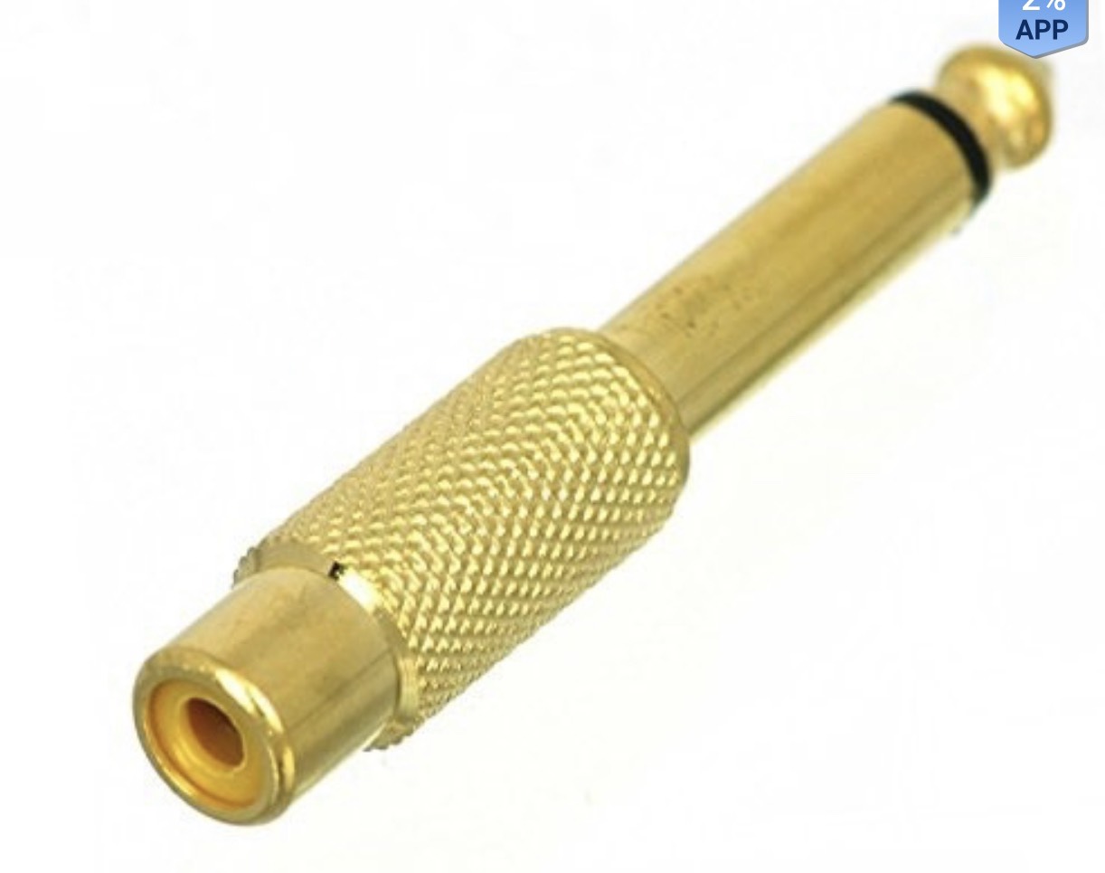 [HCM]Jack chuyển 6.5mm (6 ly) ra bông sen RCA