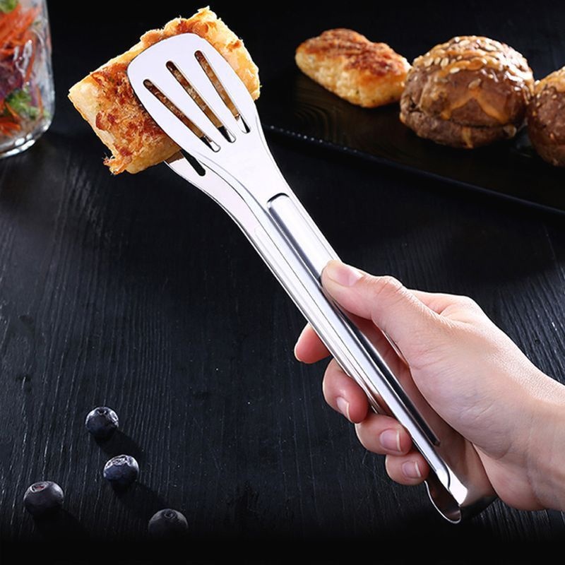 Kẹp gắp bánh salad đa năng gắp thực phẩm inox, kẹp đa năng nướng thịt, gắp bánh mì