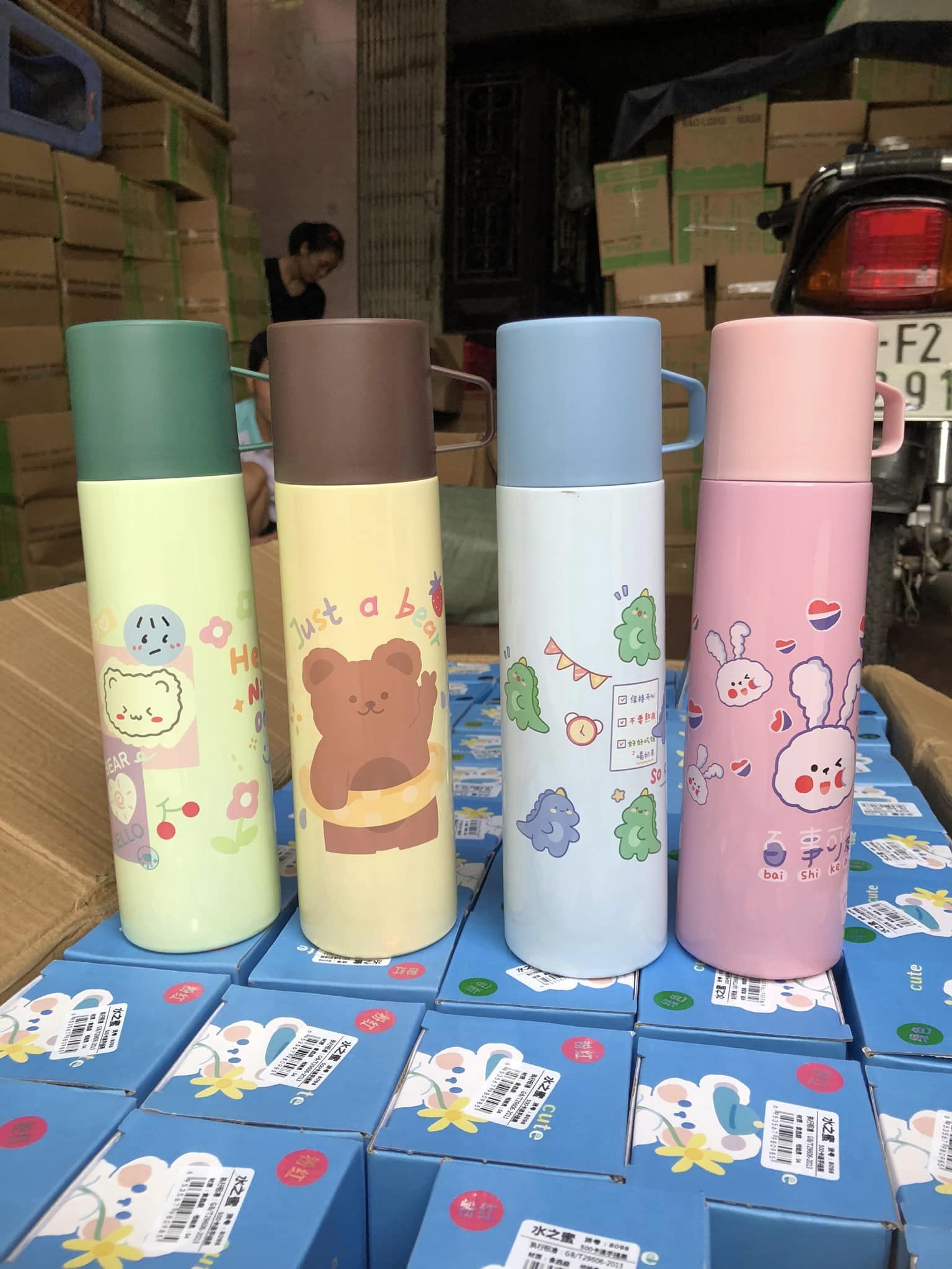 Bình giữ nhiệt 500ml ruột inox