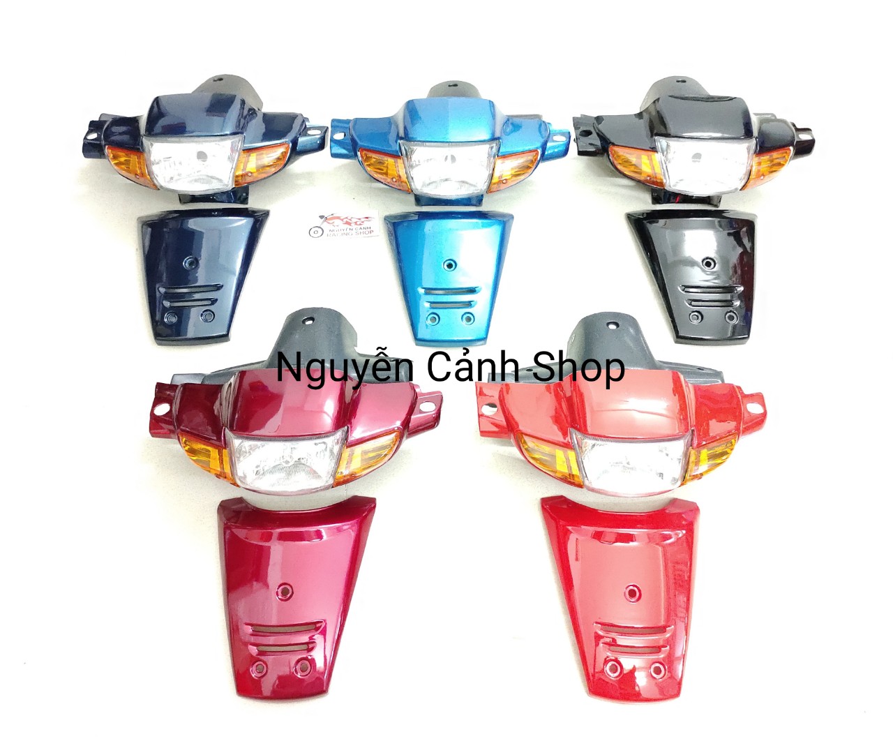 [Hcm]Wave 110 Thai Car Headlight with Mask [Black]