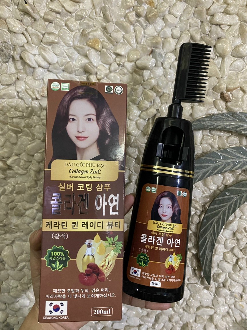 Dầu Gội Phủ Bạc Thảo Dược Organic 200ml- Làm sạch tóc và sa đầu, giúp đen tóc, giúp tóc óng mượt