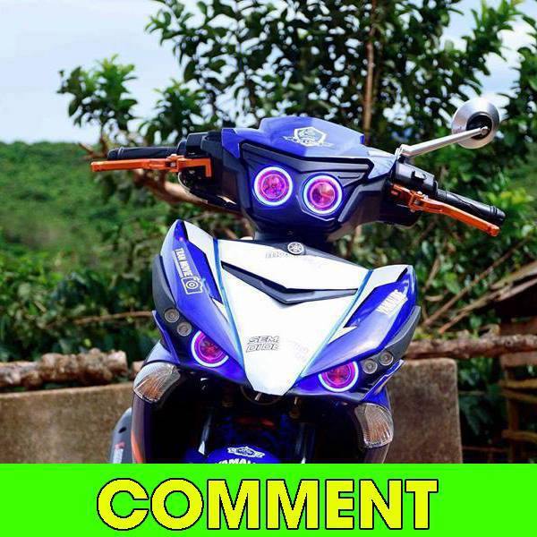 Bộ pha mắt mèo ex 150 đèn màu đỏ