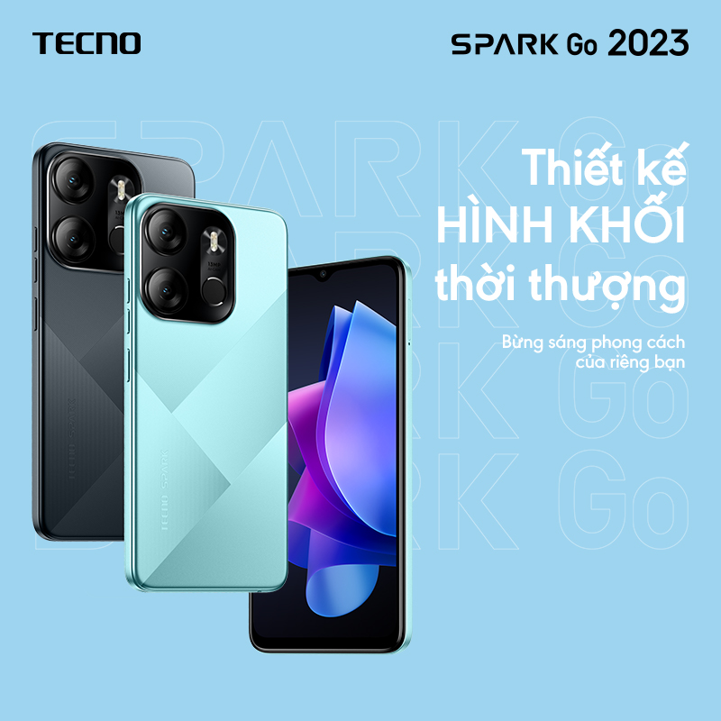 Điện thoại Tecno SPARK GO 2023 4GB/64GB - Helio A22 | 5000 mAh | 6,6" HD+| Cảm ứng vân tay