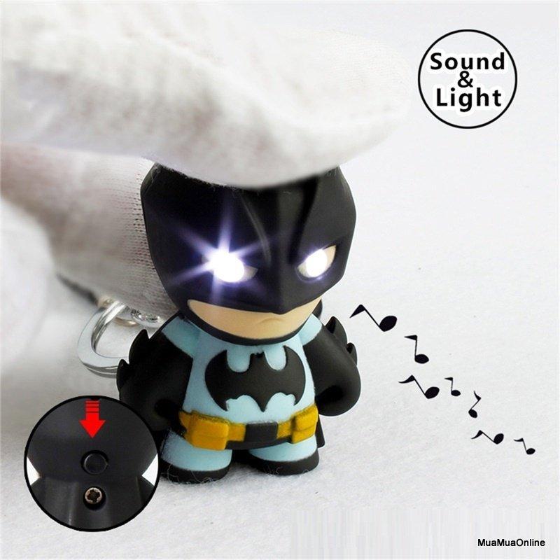 Móc Khóa BATMAN Người Dơi Có Led Có Âm Thanh
