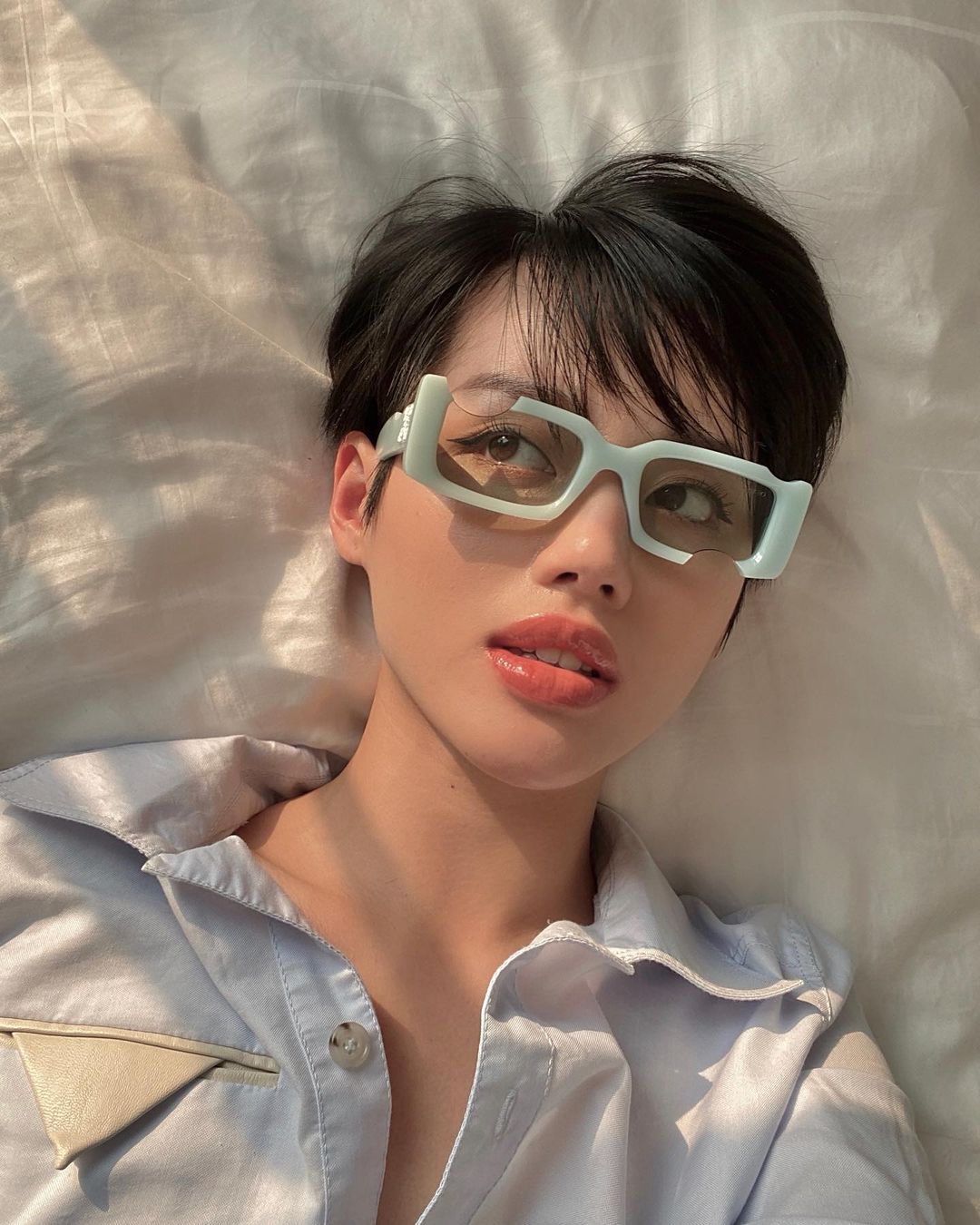 Kính mắt Thời Trang Off-White Holes rectangular-frame [Ảnh thật]