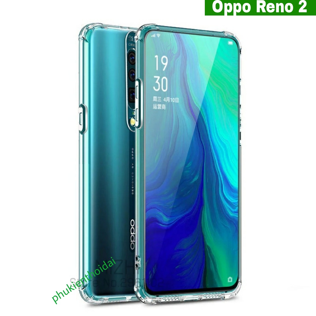 ỐP LƯNG OPPO RENO 2 DẺO TRONG TPU LỒI 4 GÓC CHỐNG SỐC