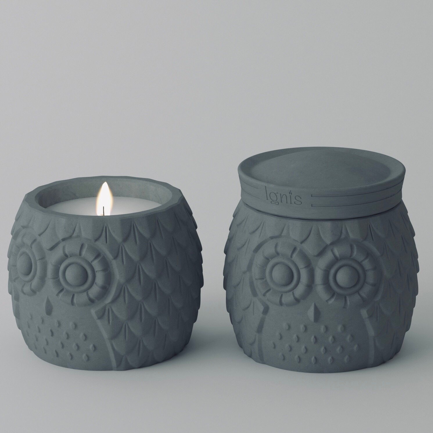 Nến Thơm Tinh Dầu Handmade IGNIS Bamboo & Green Tea (Bột Tre, Trà Xanh)