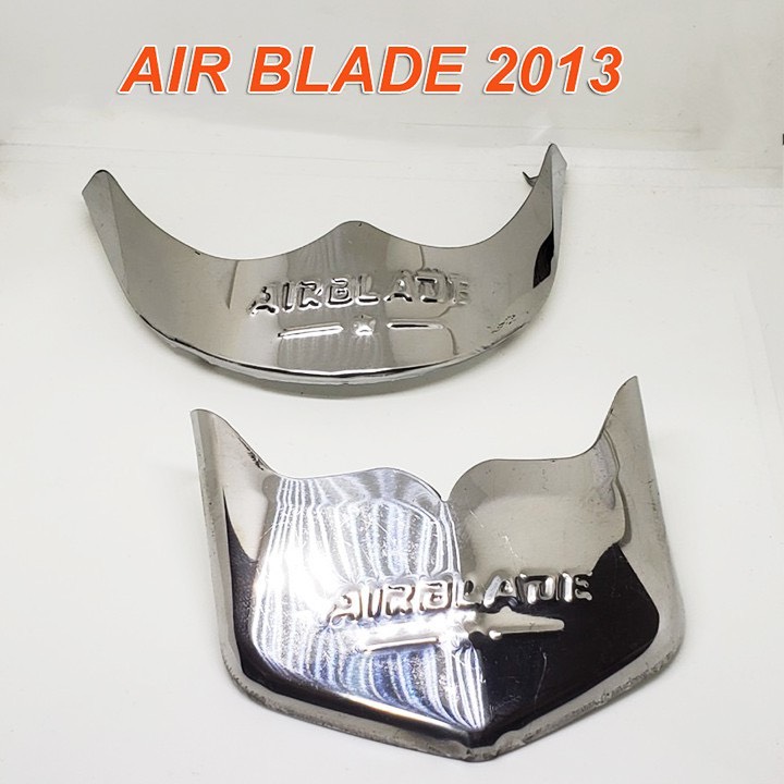 Bộ mỏ dè inox xe air blade 125 đời 2013-2015, mỏ trước và đuôi dè sau