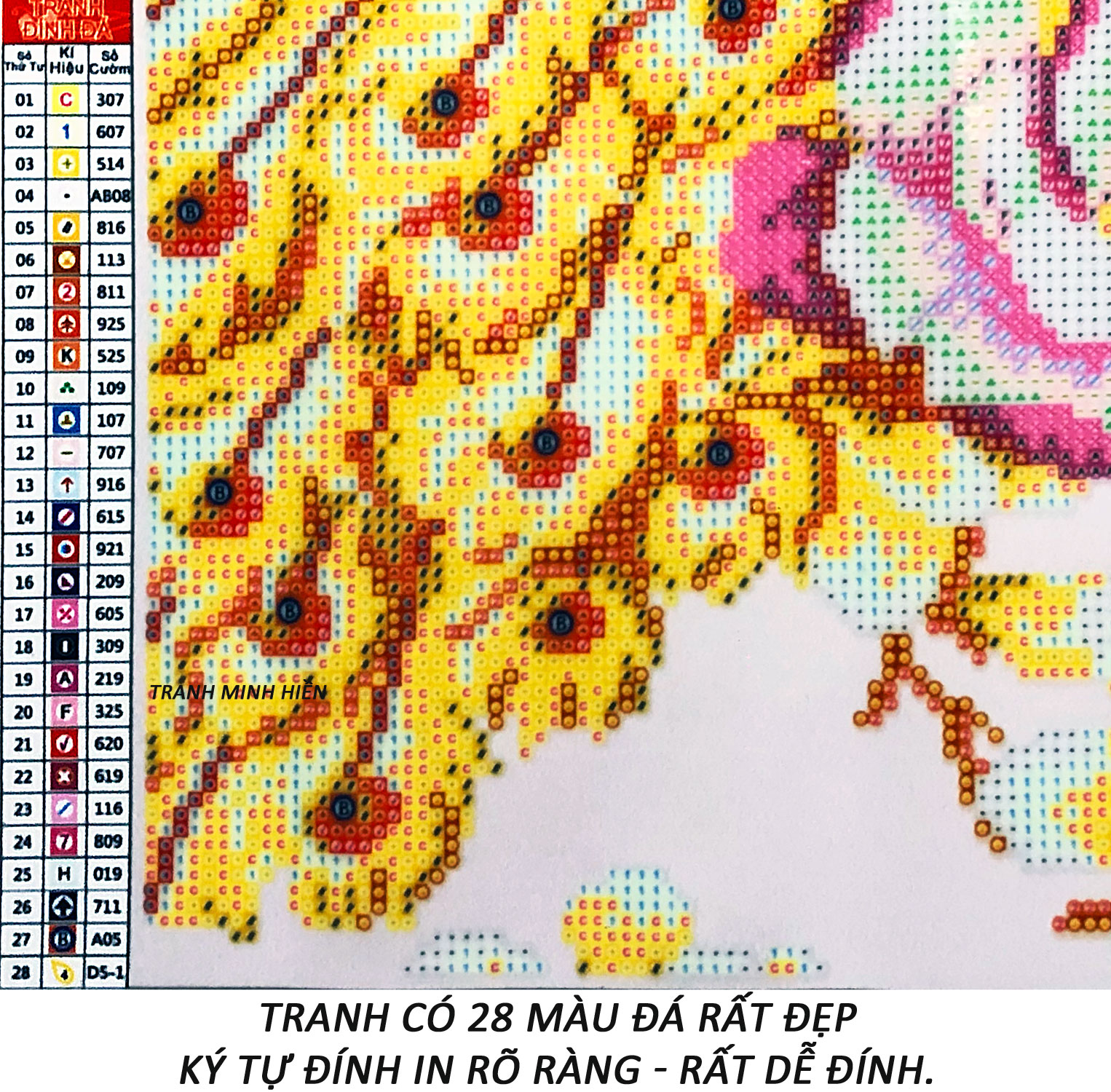 Tranh Đính Đá Tự Làm - Cha Mẹ Là Niềm Tin Bất Diệt 68 (Kèm Quà Tặng) - Tranh Minh Hiền (TỰ ĐÍNH ĐÁ)