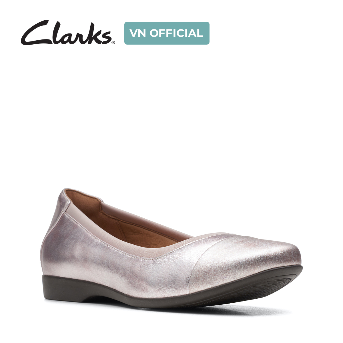Giày Búp Bê Da Nữ Clarks - Un Darcey Cap2
