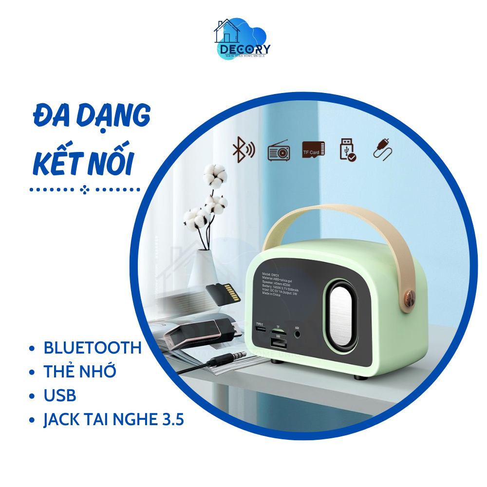 Loa bluetooth phong cách cổ điển độc đáo
