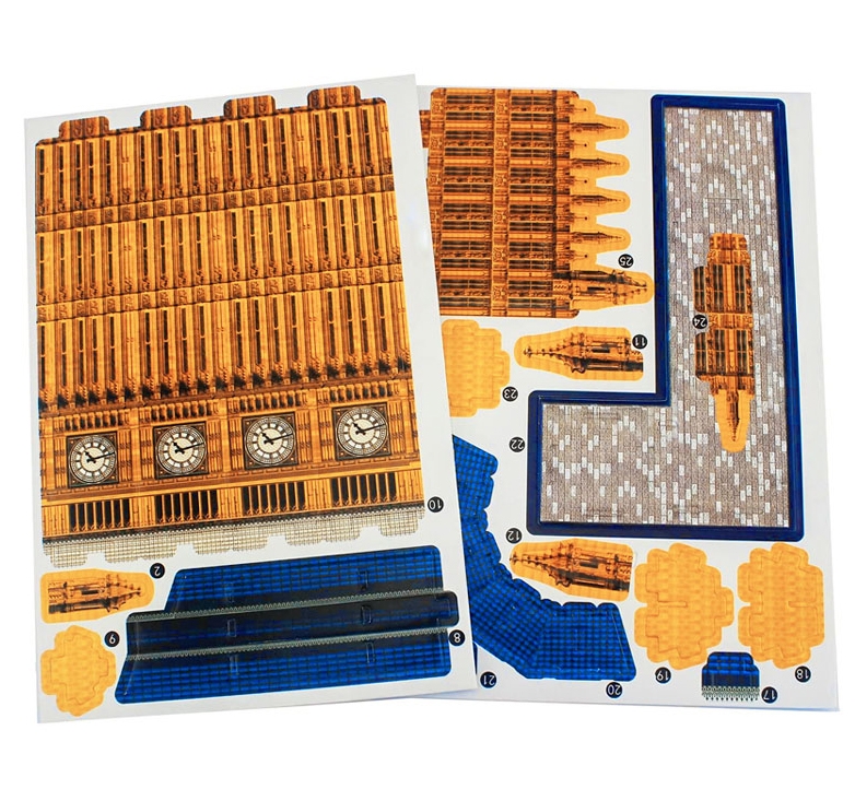 Đồ Chơi Mô Hình Giấy 3D Magic Puzzle: Tháp Đồng Hồ Big Ben B568-1 (190 Chi Tiết)
