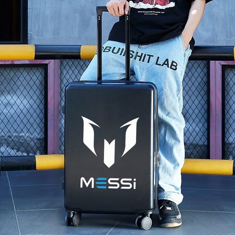 Hình thật_vali kéo du lịch in hình messi siêu ngầu chất liệu pc+abs dày dặn 4 bánh xe xoay 360 độ đủ size 20/22/24/26 inch hàng sẵn kho