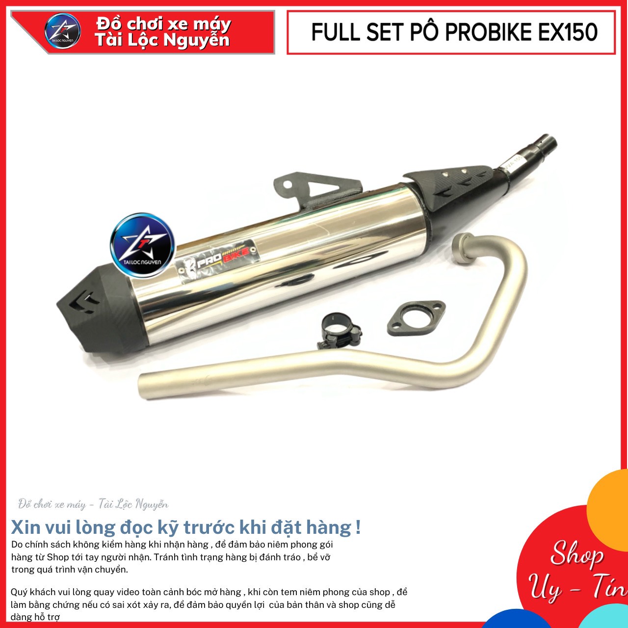 SET PÔ PROBIKE EXCITER 150 - EXCITER 155VVA - RAIDERI FI - SATRIA FI - WINNER