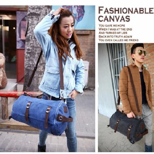 [HCM]Balo vải bố hình ống Cavas