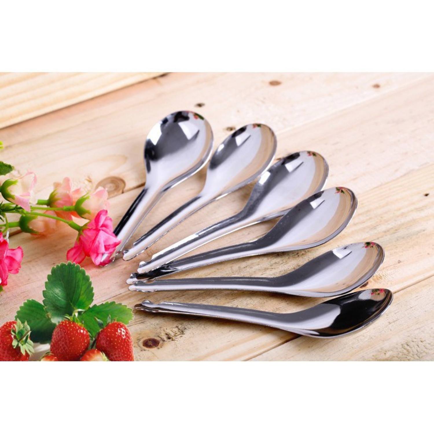 combo 10 muỗng ăn cơm canh inox hàng đẹp