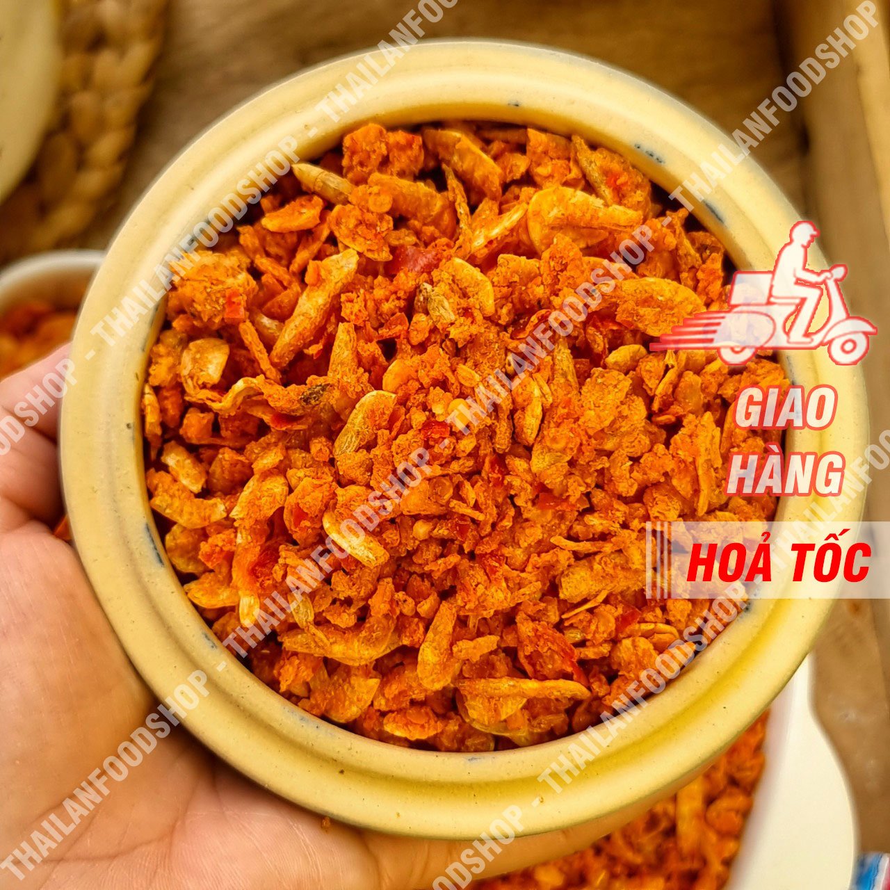 Muối Ruốc Tôm (Ruốc Sấy Muối Tôm) Tây Ninh - Hộp 350gr