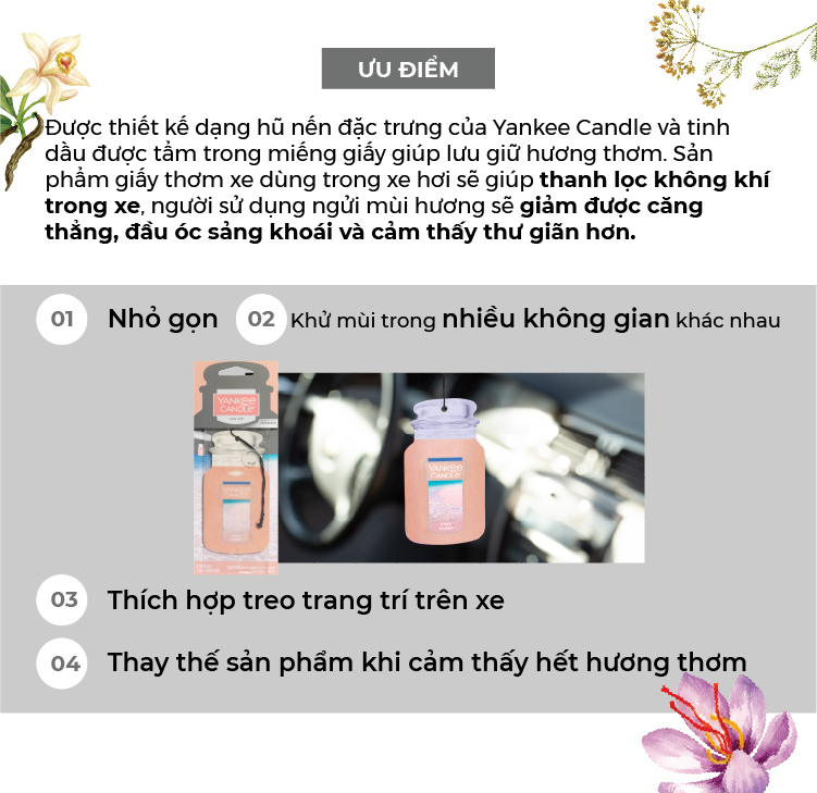 Giấy Thơm Xe Yankee Candle - Ocean Air