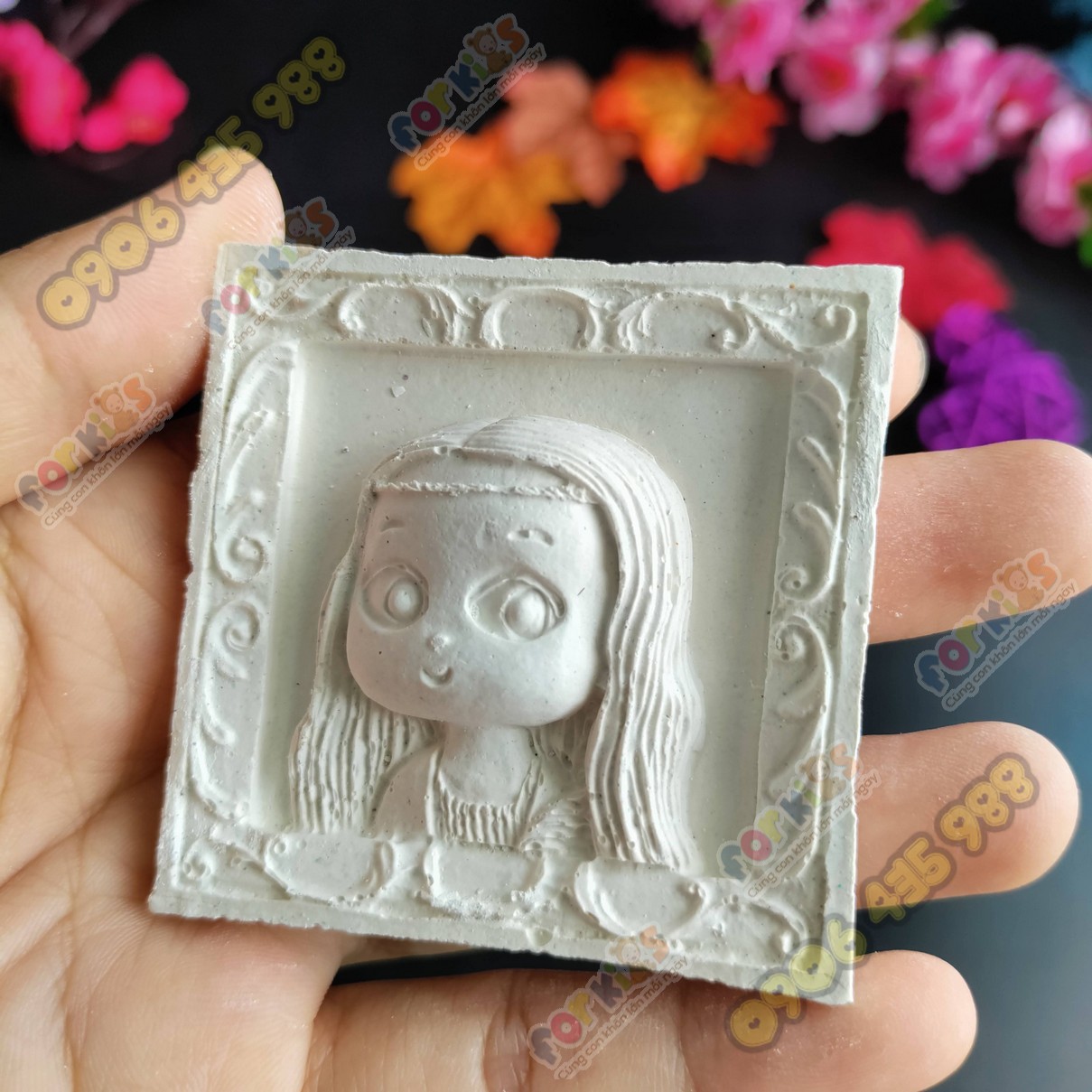 Coloring statue, relief painting 5 styles, size S, gypsum statue, sculpture