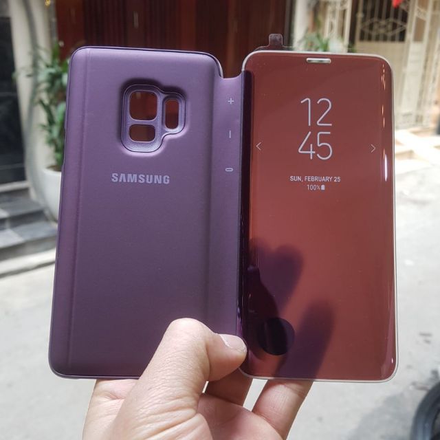 Bao da clear view cho samsung galaxy S9/S9 Plus