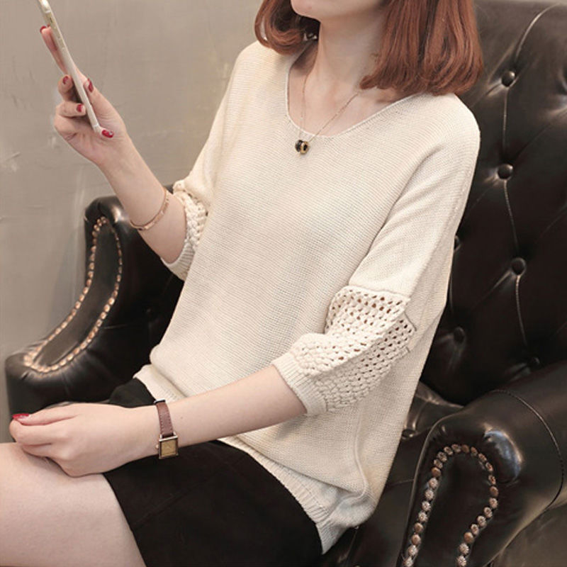 Áo len nữ mỏng tay lỡ thu đông AL17