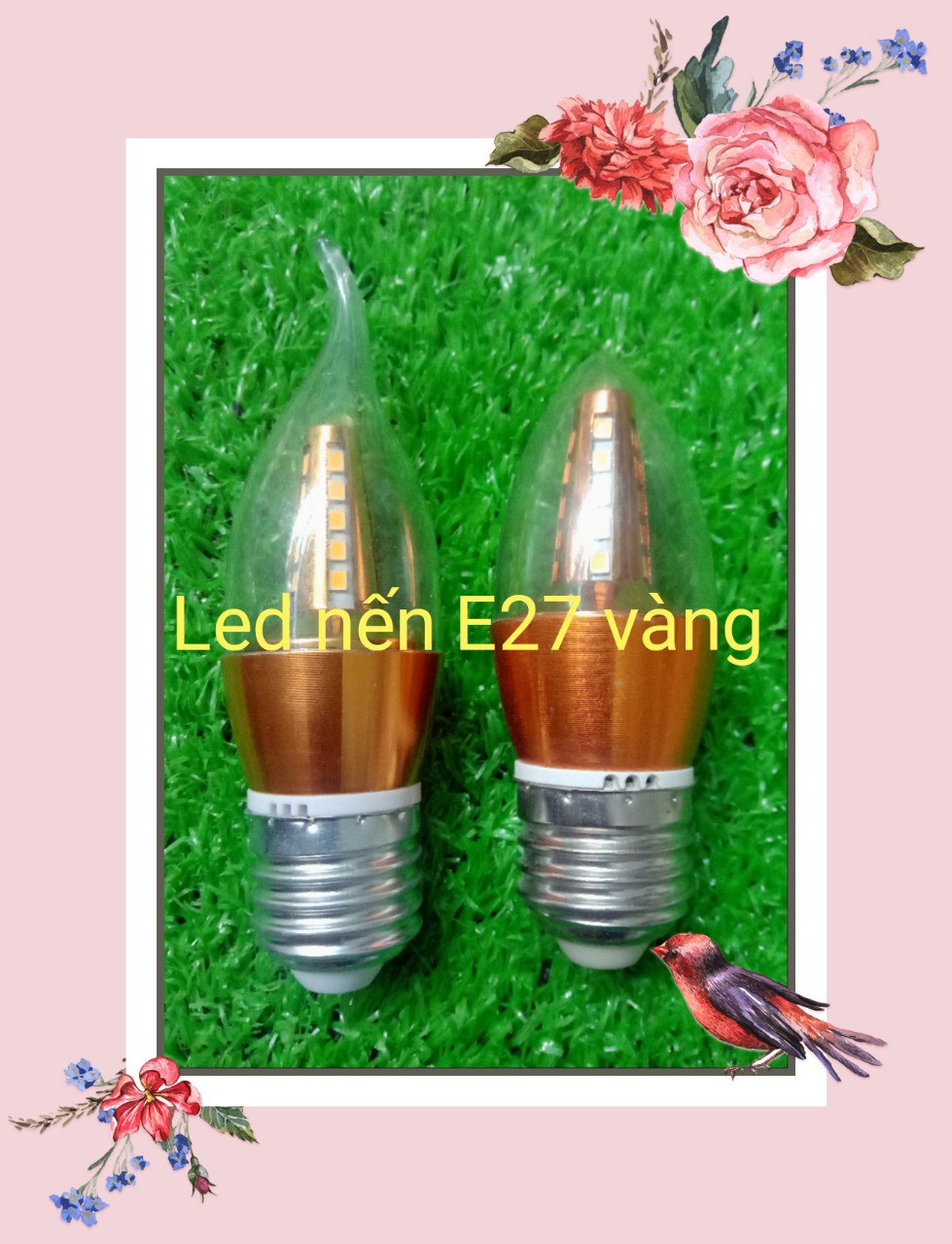 Bóng đèn led nến đui E14,E27 dùng trang trí