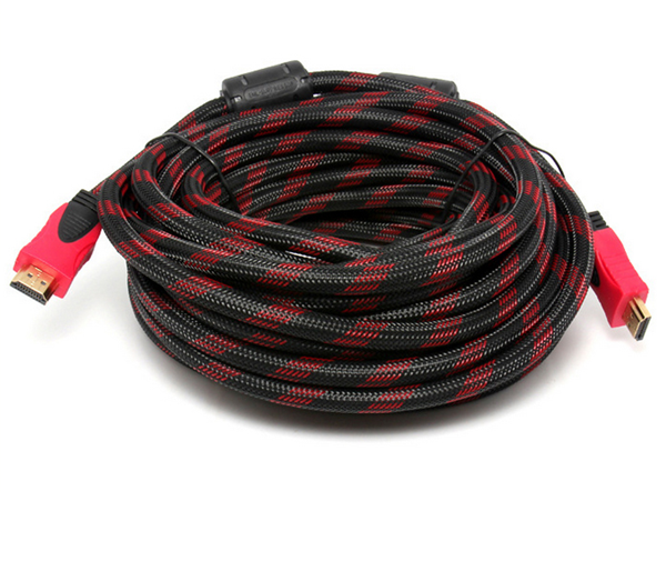 HDMI Cable Covered with Mesh Is 15m Long