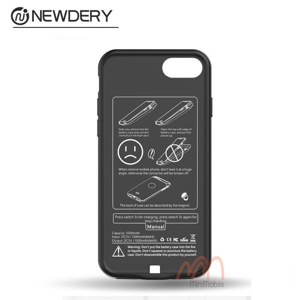 Ốp lưng kiêm sạc iPhone 7/ 8 Plus 5000mah hiệu NewDery