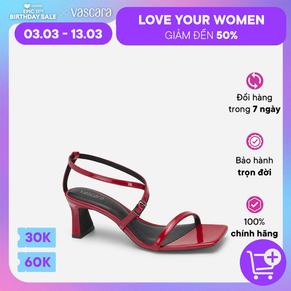 05.03 - 13.03 VOUCHER 60K Vascara Giày Sandal Quai Mảnh Đan Chéo Mũi Vuông