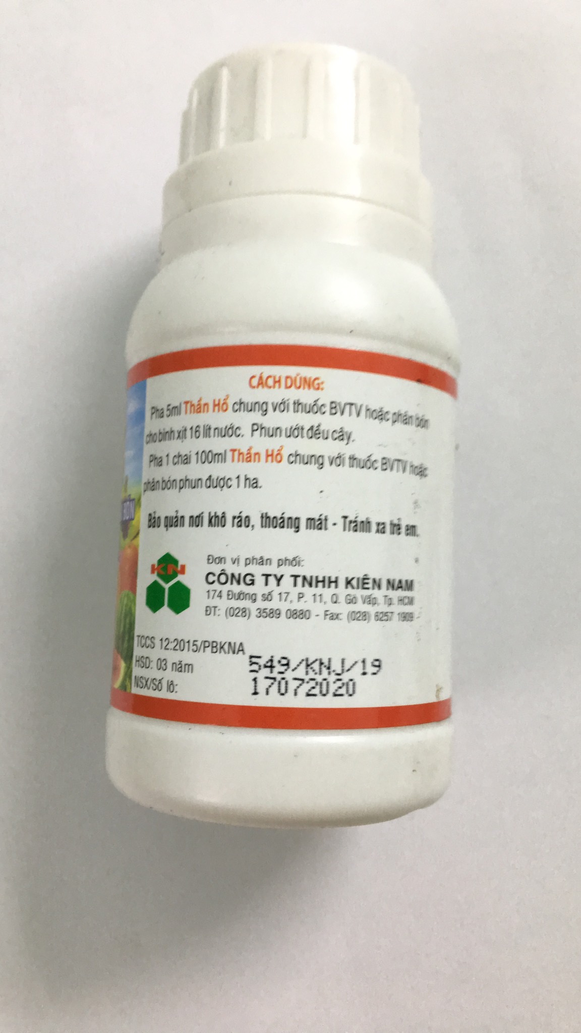 sản phẩm Lưu dẫn Tăng lực THẦN HỔ Chai 100ml