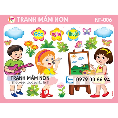 Decal mầm non - góc nghệ thuật nt-006