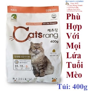 [HCM]THỨC ĂN HẠT CHO MÈO Catsrang Túi 400g Nhập khẩu Hàn Quốc thumbnail