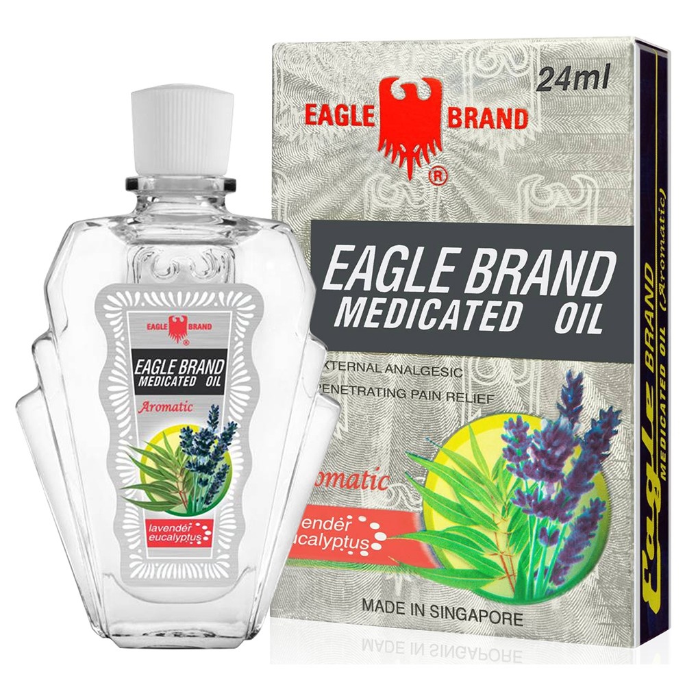 Dầu gió Con Ó Singapore Eagle Brand 3ml 12ml và 24ml