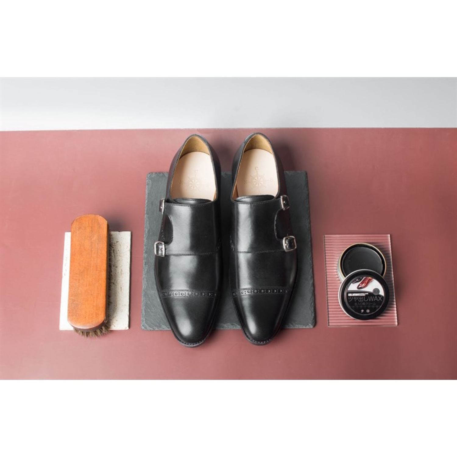 Giày nam monkstrap chất liệu da bê cao cấp thương hiệu cnes
