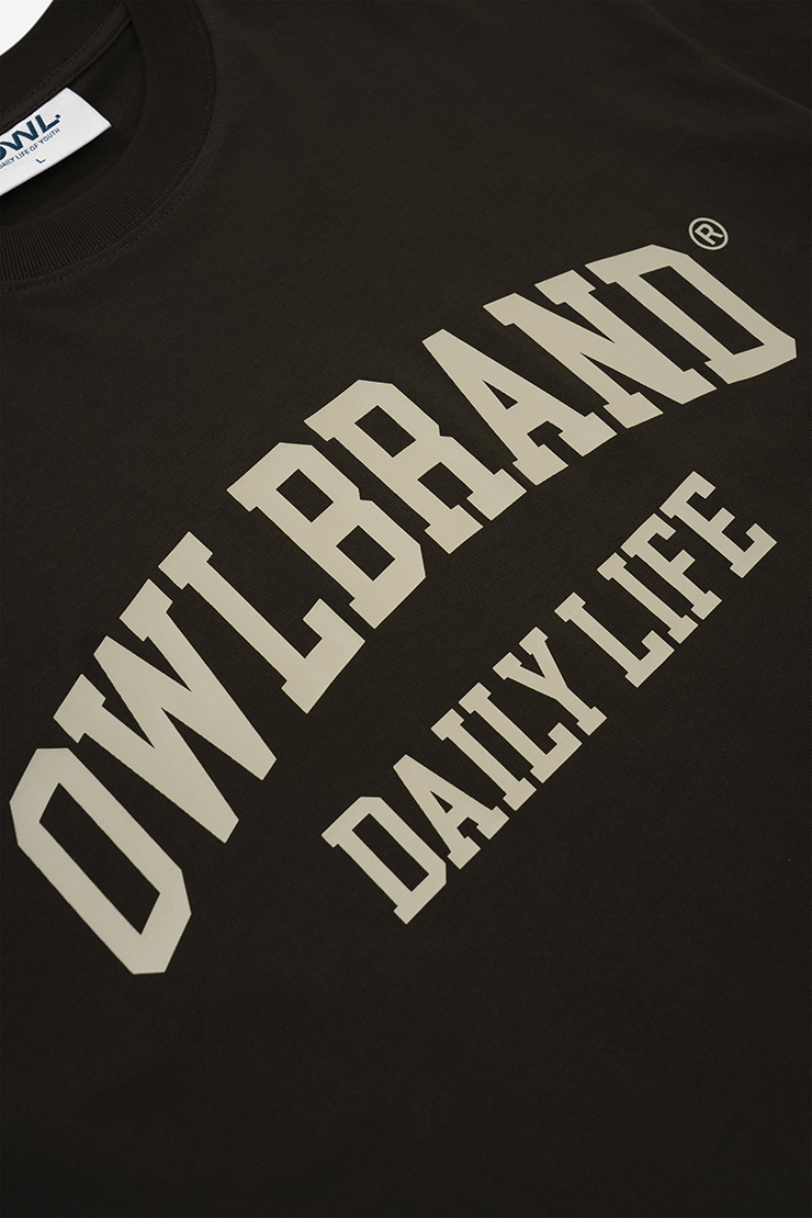 Áo thun Owlbrand Retro/Nâu