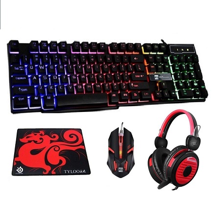 Bộ bàn phím và chuột chuyên game R8 1822 + Tặng Kèm Lót Chuột và Tai Nghe game